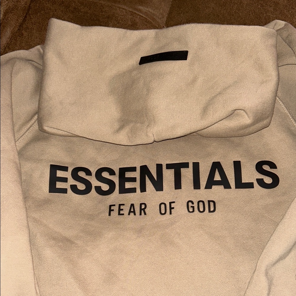 Fear of God Essentials Cream Sweatshirt